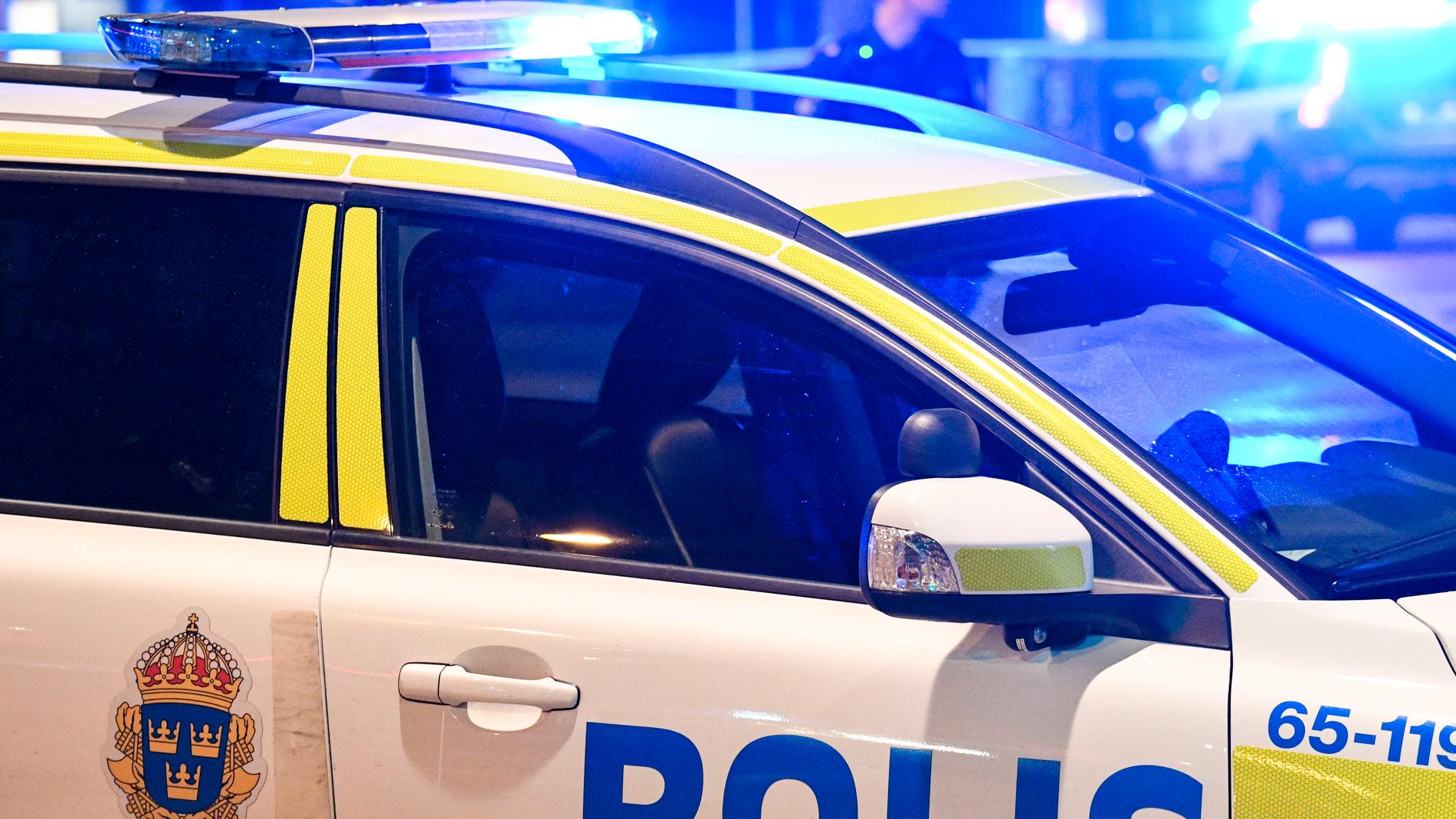 Två män greps av polis för att ha vandaliserat bilar i östra Göteborg, en av männen hade inga kläder. Arkivbild.