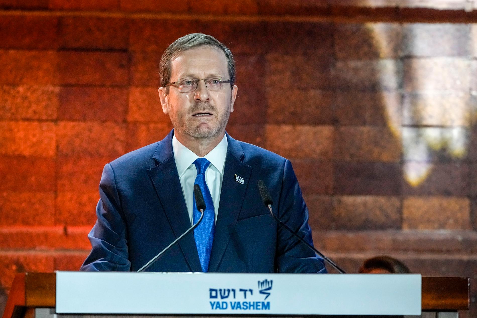 Israels president Isaac Herzog.