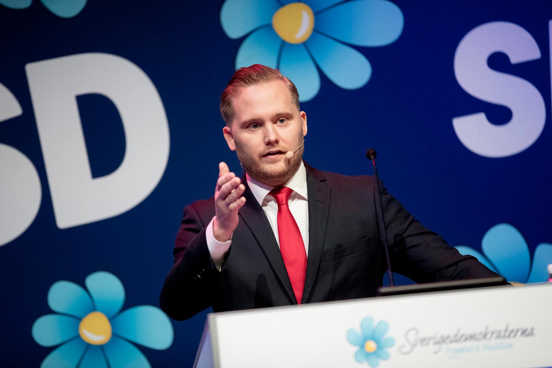 Henrik Vinge, SD:s gruppledare i riksdagen. 