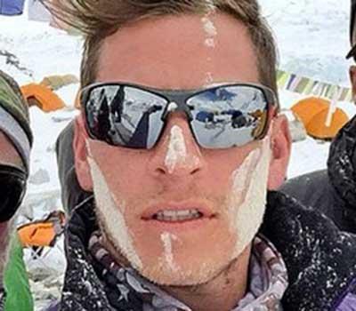 Dan Fredinburg, dog i en lavin på Mount Everest.