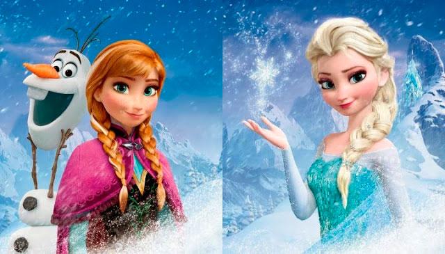 Anna och Elsa i Frost.