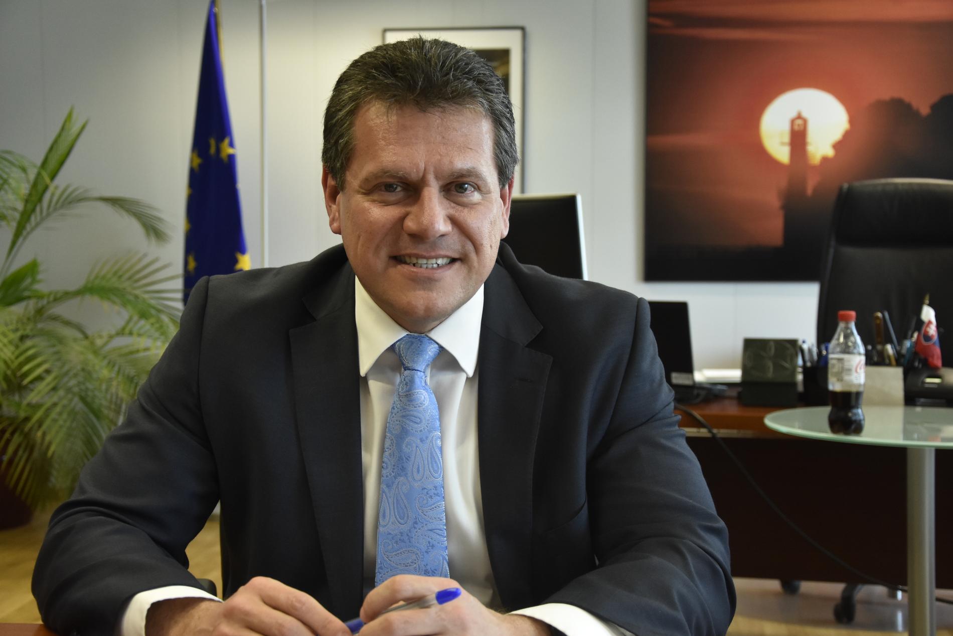 Slovaken Maros Sefcovic vill bli ordförande i EU-kommissionen. Arkivfoto.
