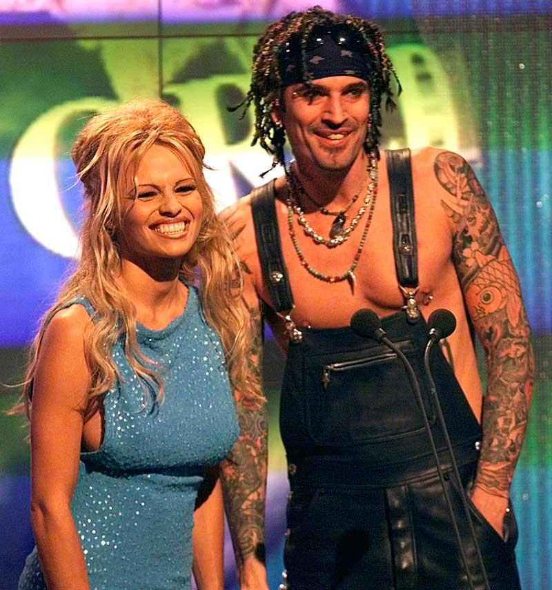 Pamela Anderson och Tommy Lee 1999.