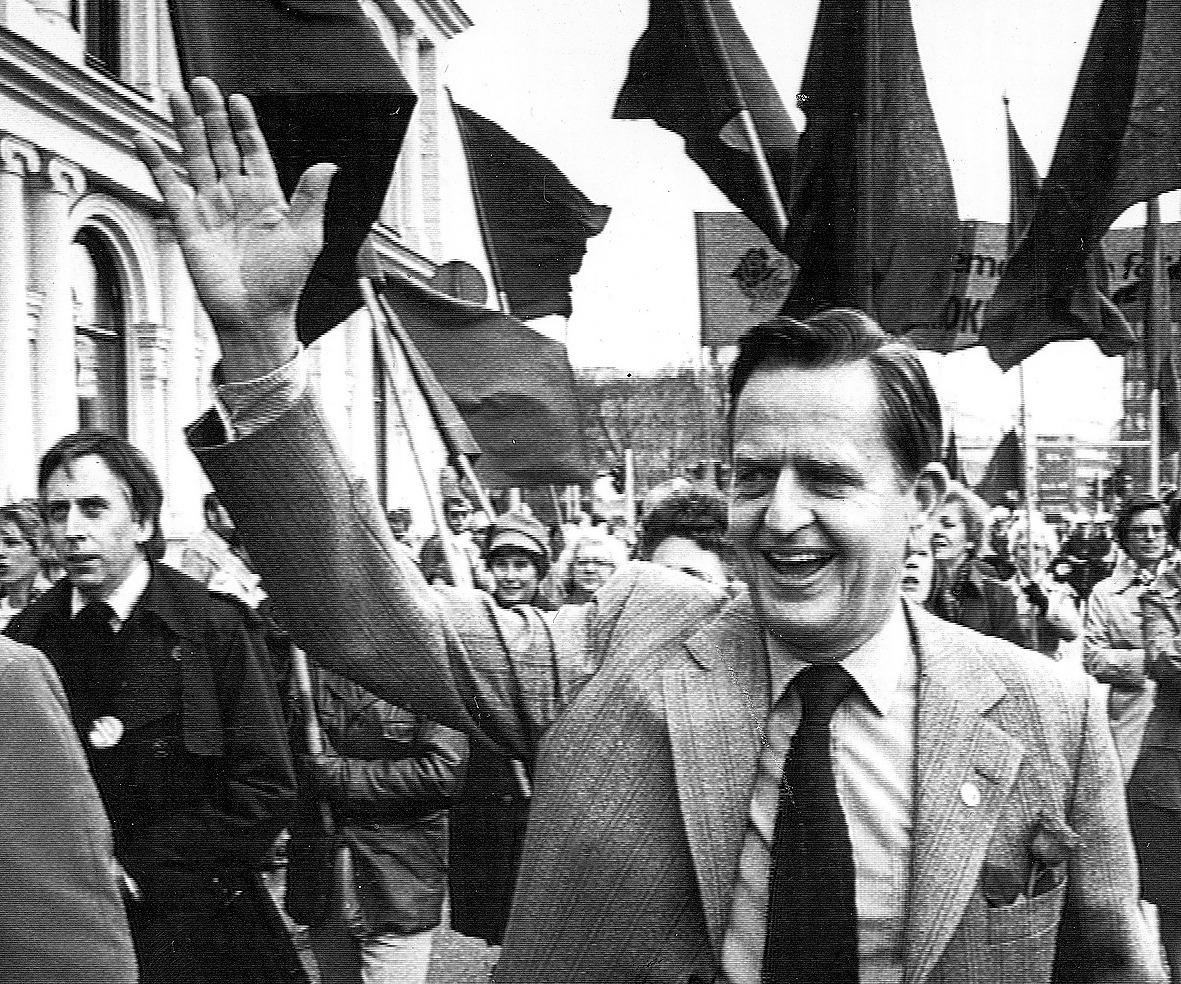 Olof Palme, partiledare 1969-1986. Foto: Göran Strandberg