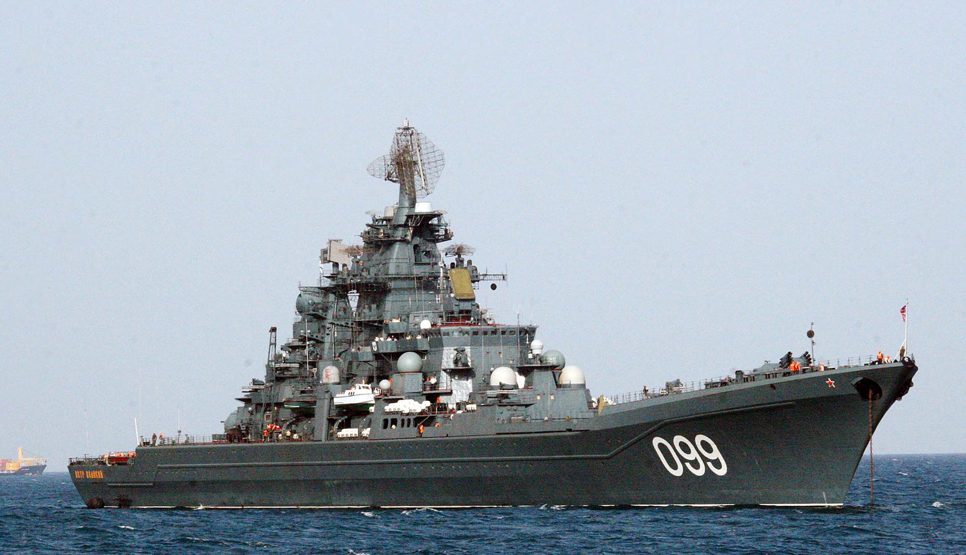 Slagskeppet Pyotr Veliky.