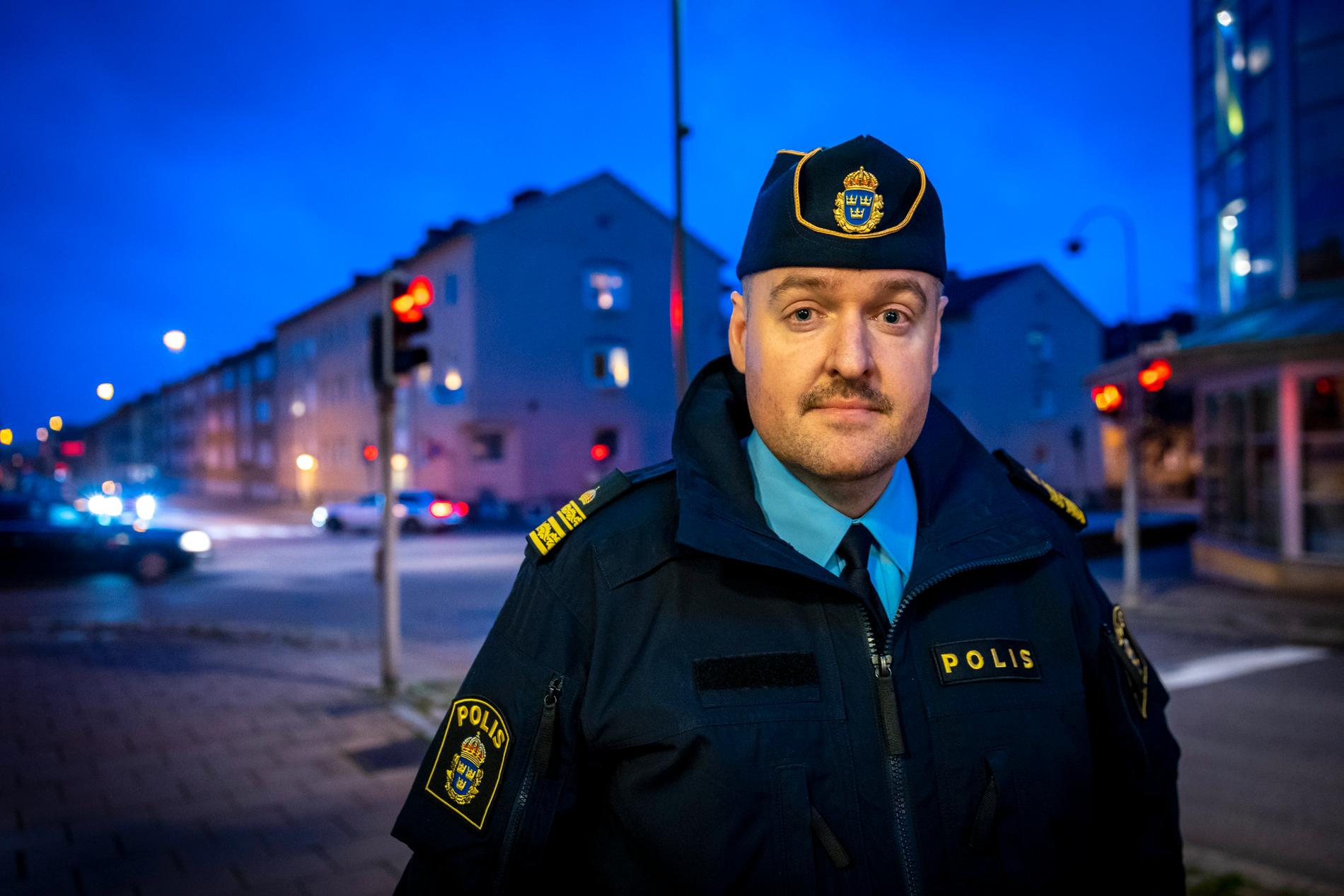 Niklas Årcen är lokalpolisområdeschef i Hässleholm. 