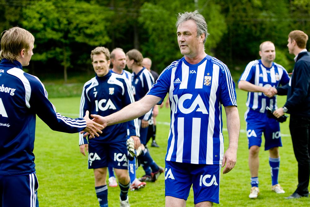 Ralf Edström spelade en välgörenhetsmatch med IFK Göteborg 2008.