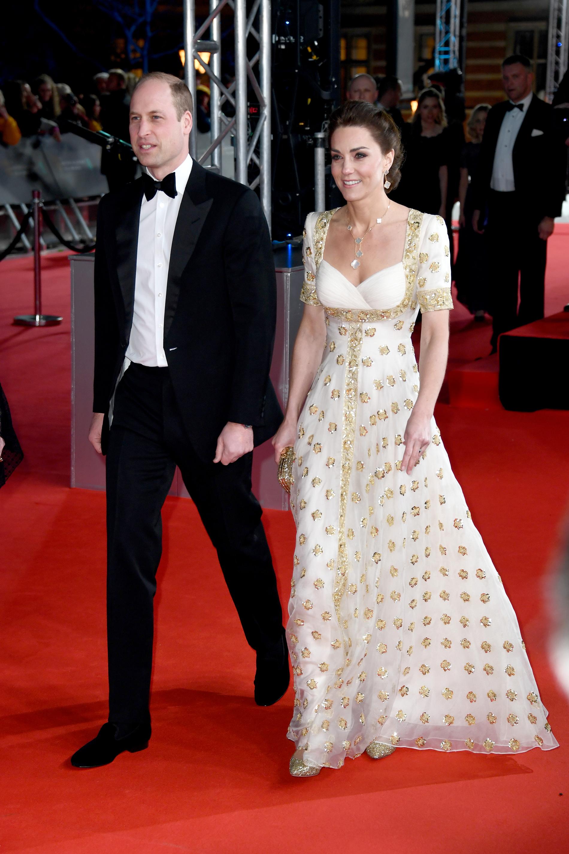 Prins William med sin Kate