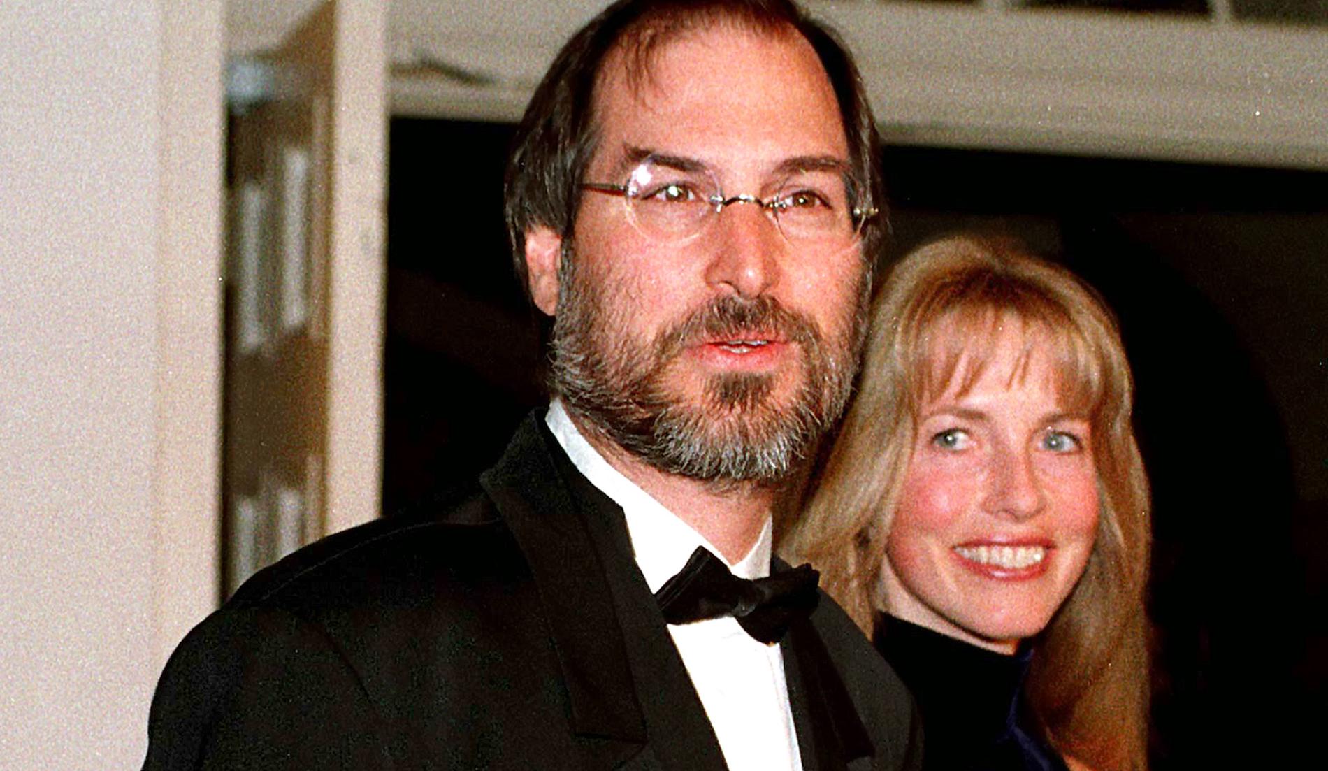 Steve Jobs med hustrun Laurene Powell.