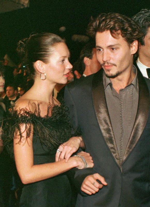 Johnny Depp var även tillsammans med supermodellen Kate Moss i fyra år.