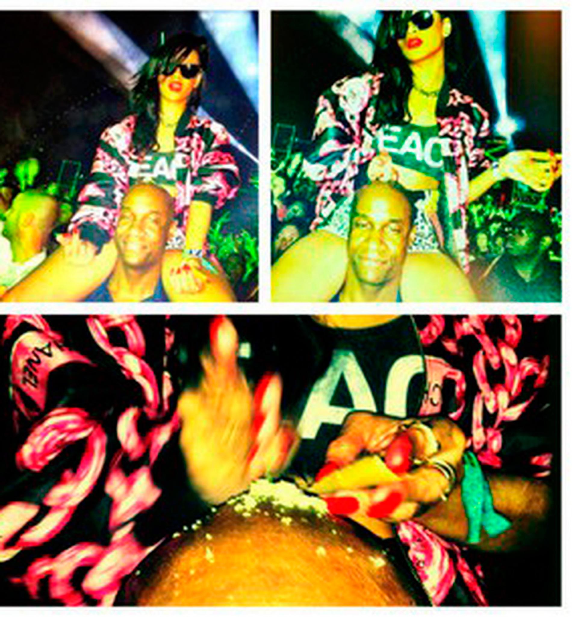 Senaste skandalen: Rihanna häller ut ett vitt pulver på en mans huvud under en konsert.
FOTON: ALL OVER PRESS, BULLS, TWITTER, INSTAGRAM,