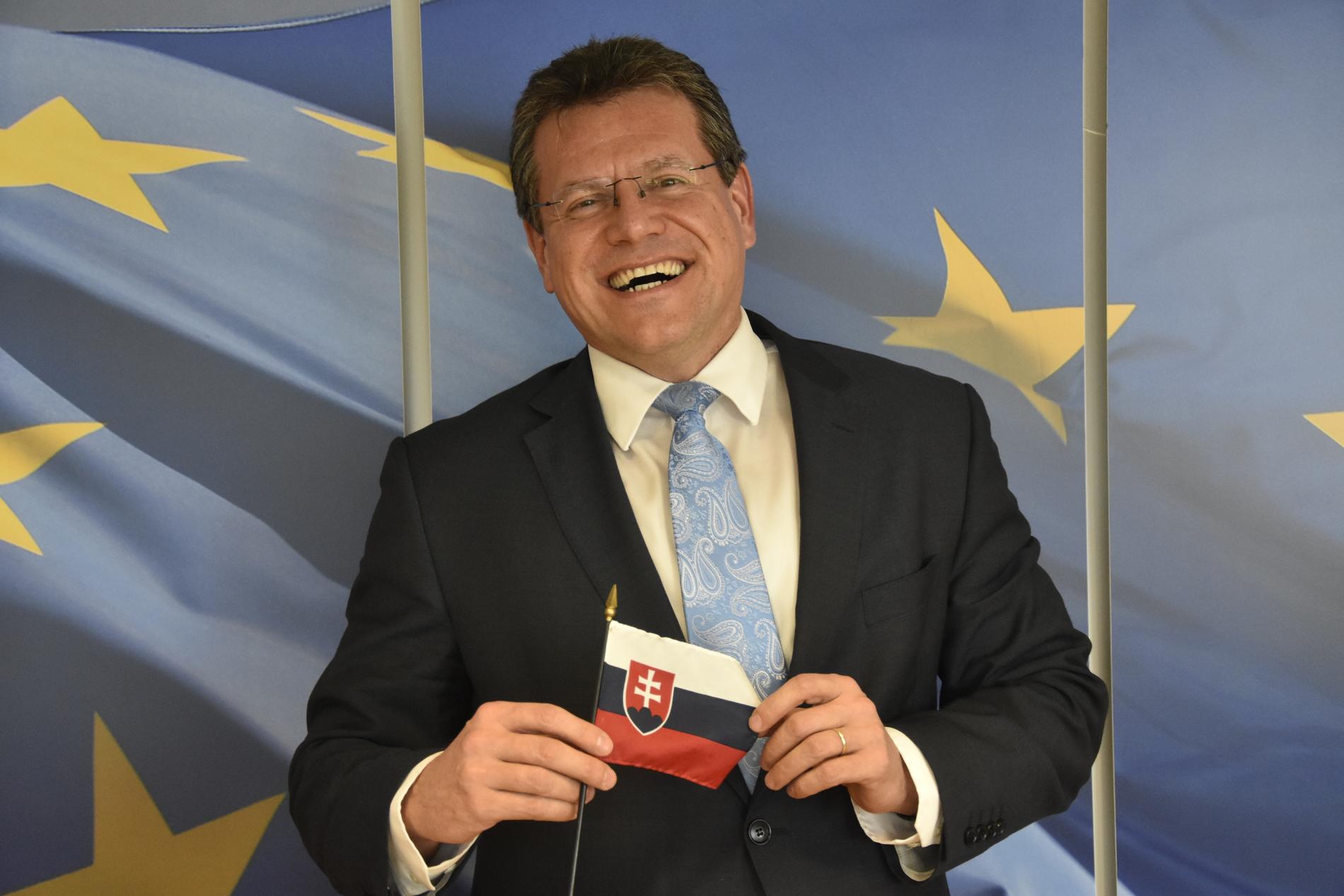 EU:s högste energibas Maros Sefcovic vill bli president i hemlandet Slovakien. Arkivfoto.