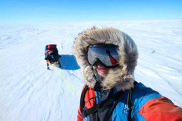 Det tog 38 dagar och 23 timmar för Johanna Davidsson att komma fram till Sydpolen.
