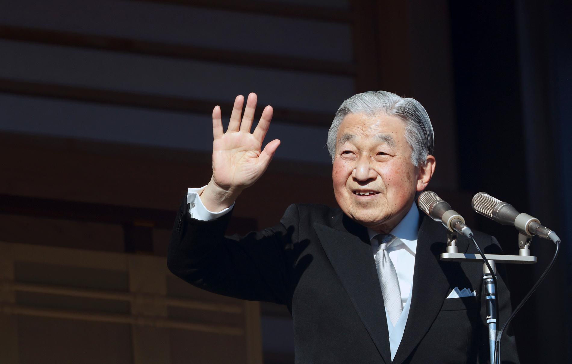 Japans kejsare Akihito abdikerar efter 30 år vid tronen. Arkivbild.