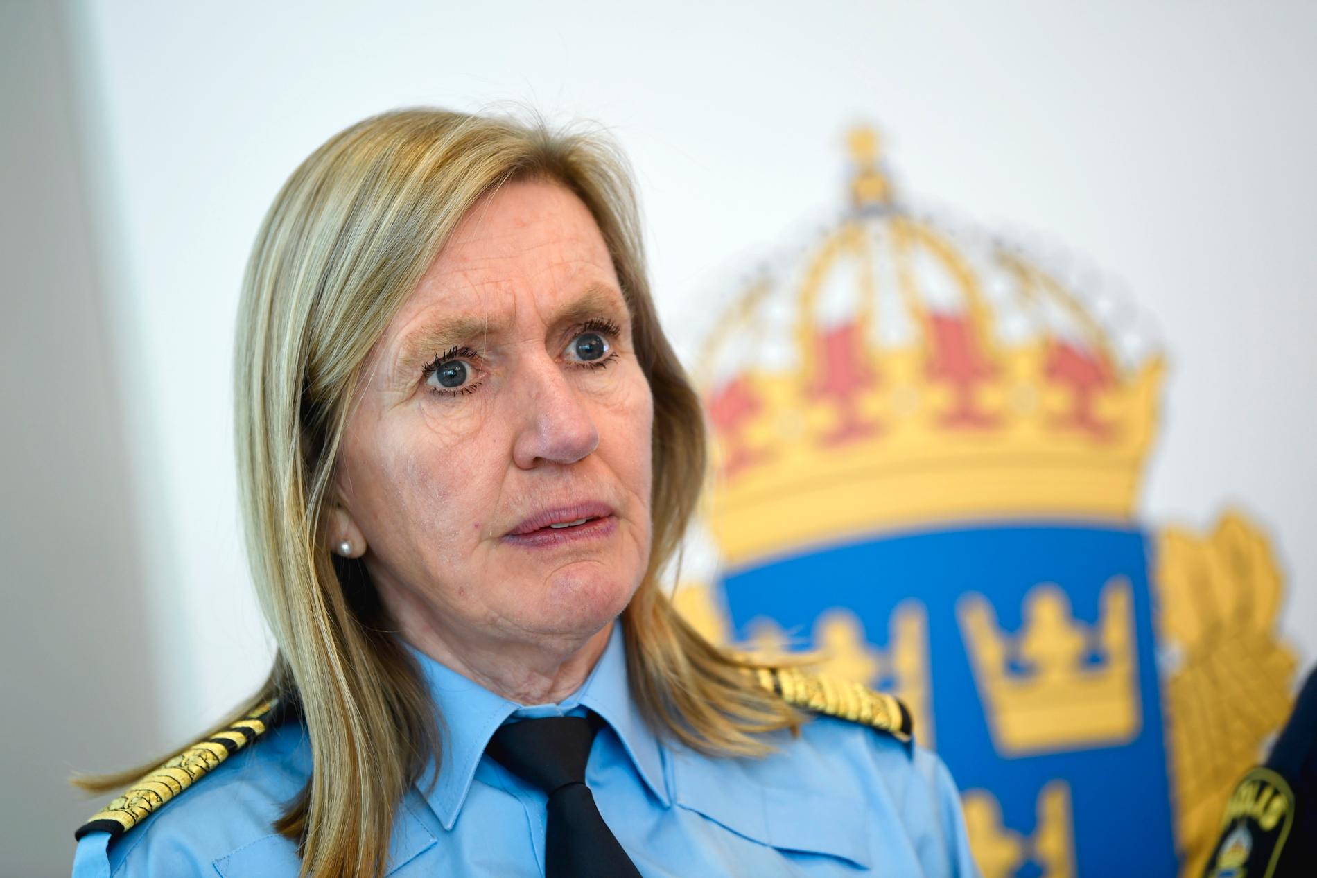 Carin Götblad slutar som chef för polisregion Mitt. Arkivbild.