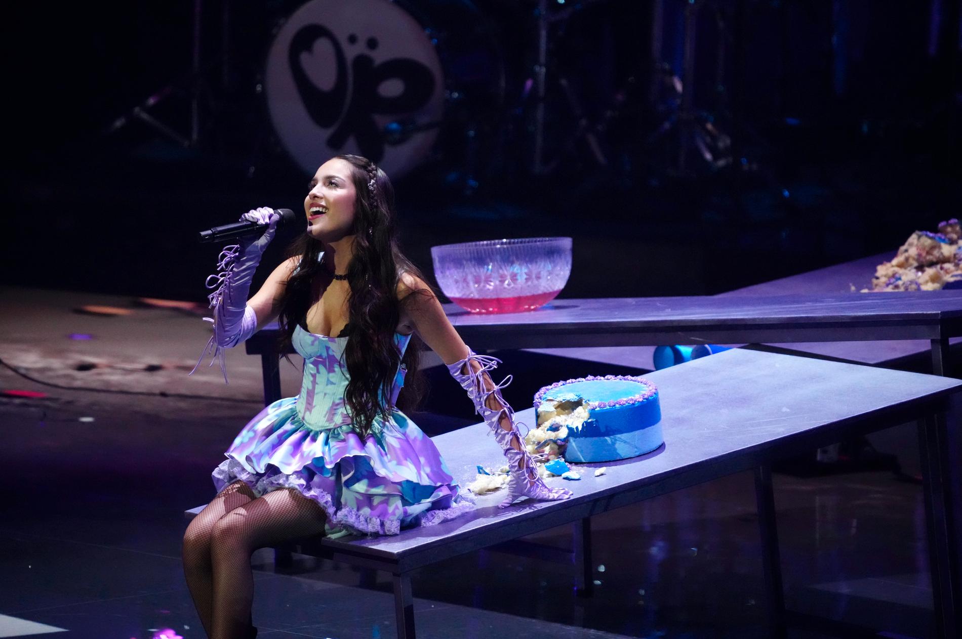 Olivia Rodrigo framförde "Good 4 u" på MTV-galan "Video music awards" den 12 september. Nu har hon hållit sin första konsert. Arkivbild.