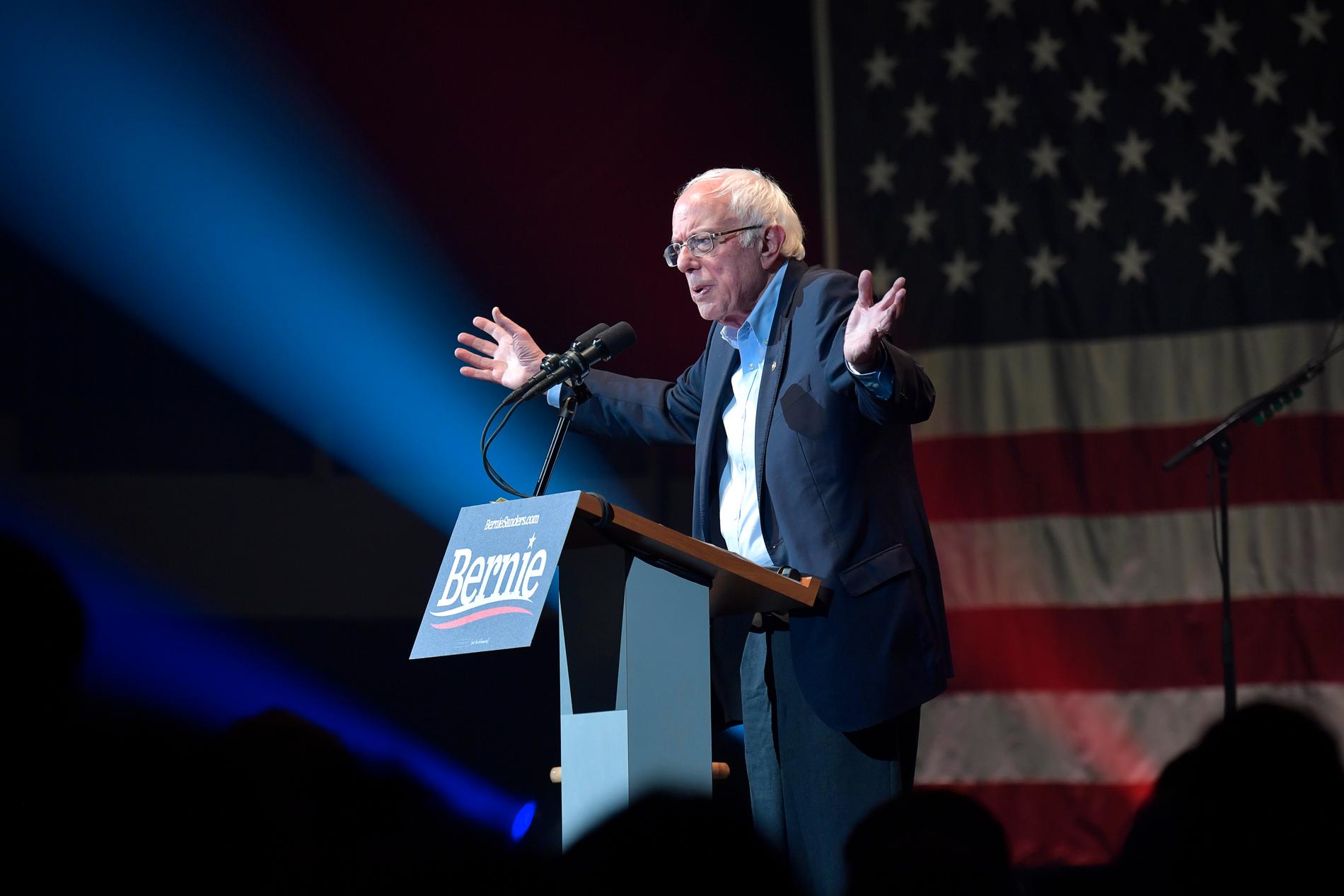 Bernie Sanders är en av favoriterna till att vinna nomineringsvalet i Iowa.