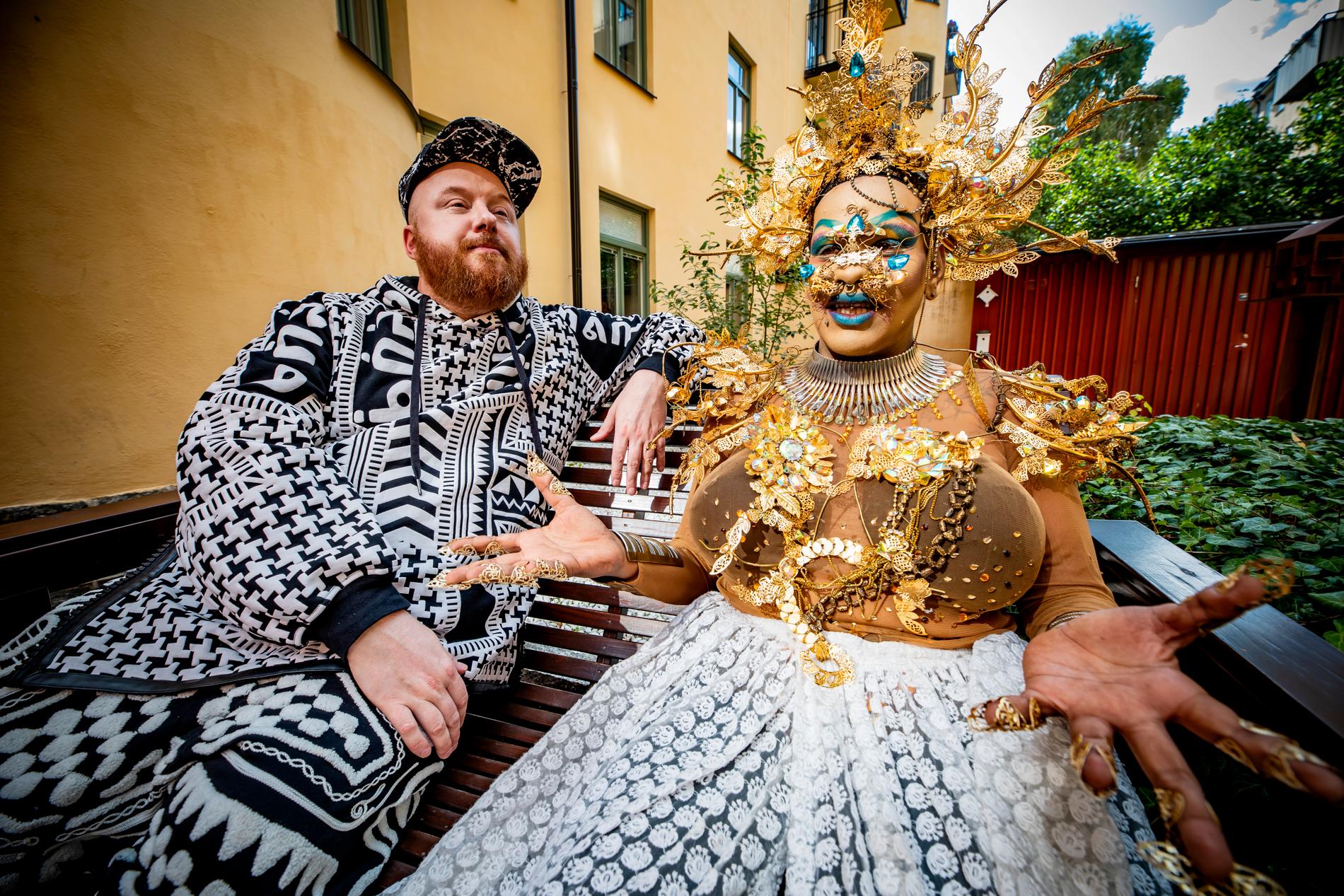 Svenska musikern Petter Wallenberg och Tropical Marca, Indiens första queer-rappare.