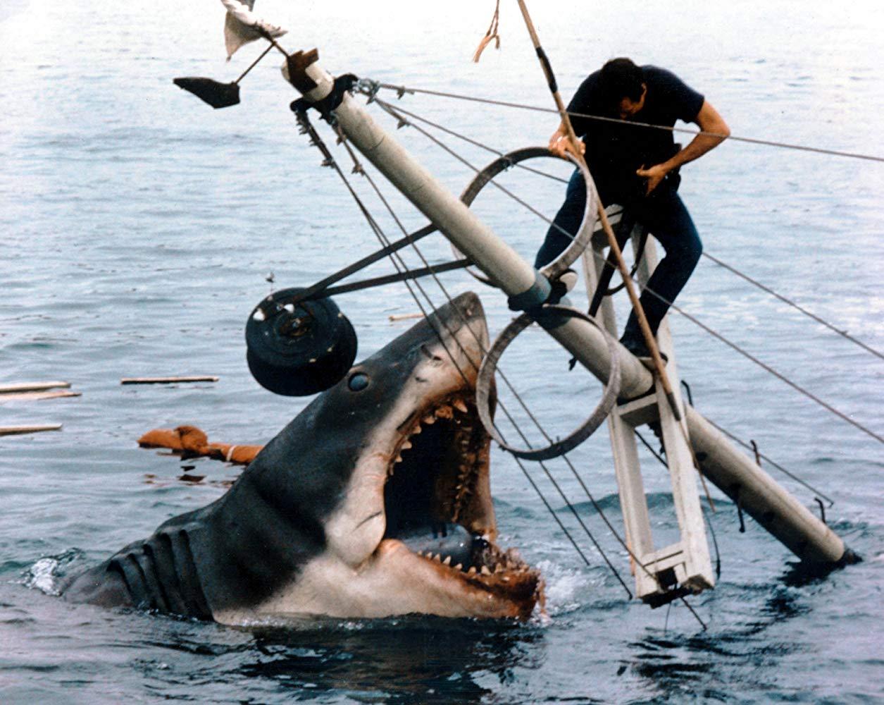 Roy Scheider i Steven Spielbergs ”Hajen” (Jaws) från 1975.