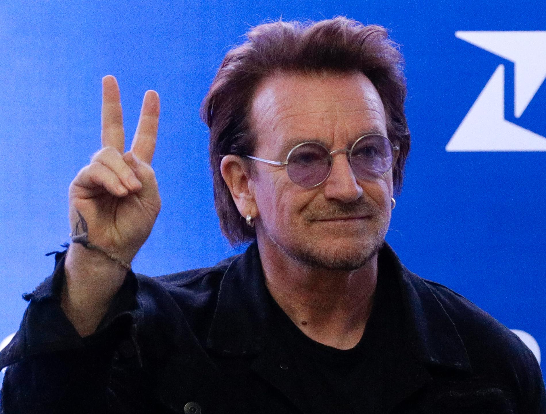 U2:s frontman Bono har gjort en låt inspirerad av italienarna, som under karantänen sjunger till varandra från sina balkonger. Arkivbild.