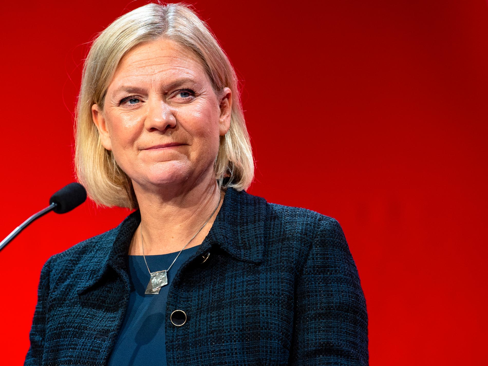 Magdalena Andersson, Socialdemokraternas partiledare.