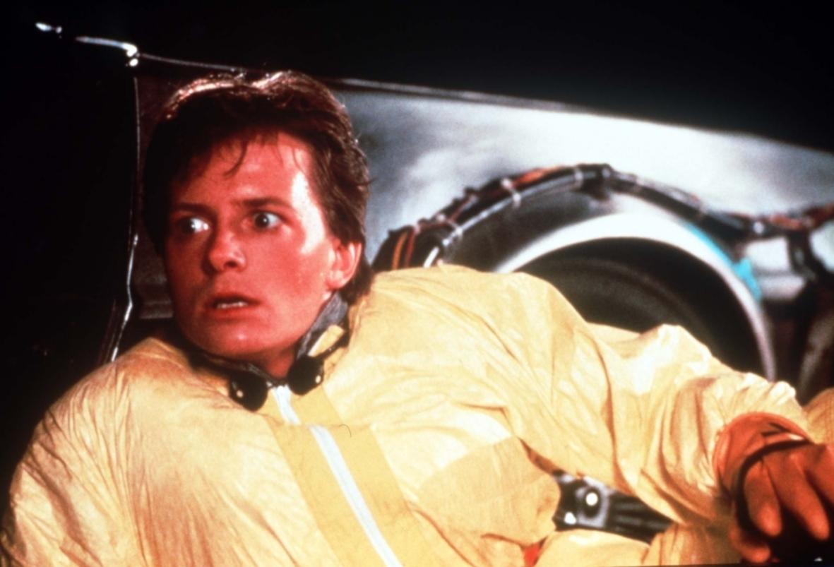Michael J Fox i ”Tillbaka till framtiden”.