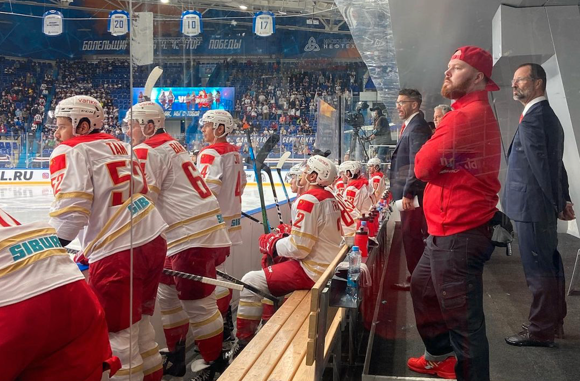 Andy Fagerströms första KHL-match.