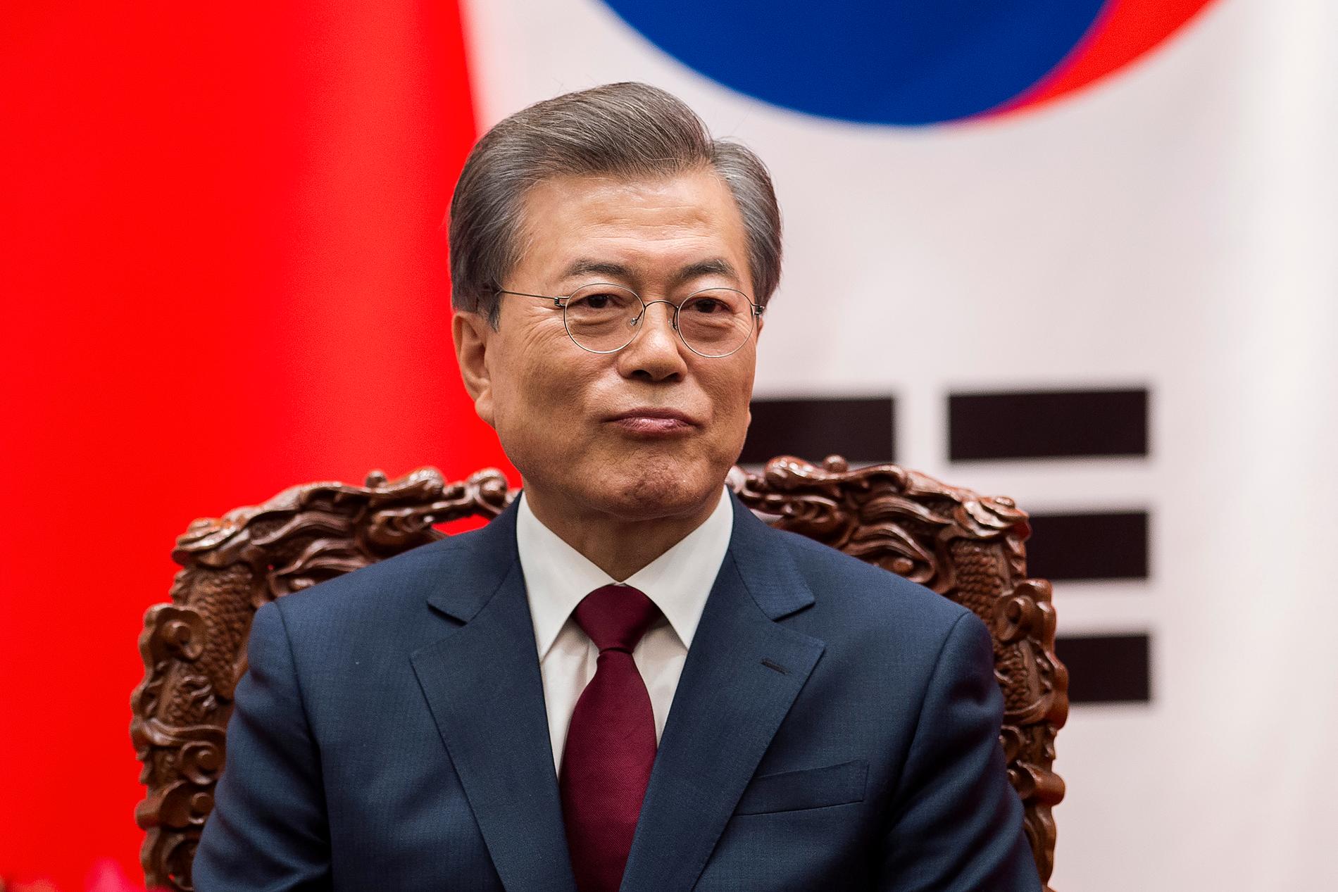 Sydkoreas president Moon Jae-In.