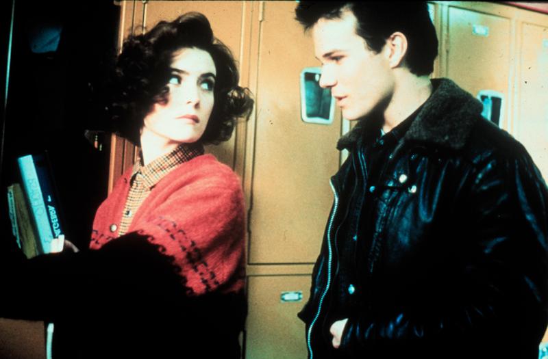 Lara spelade rollen som Donna i ”Twin Peaks” 1992. Här med ”James Hurley” (James Marshall).