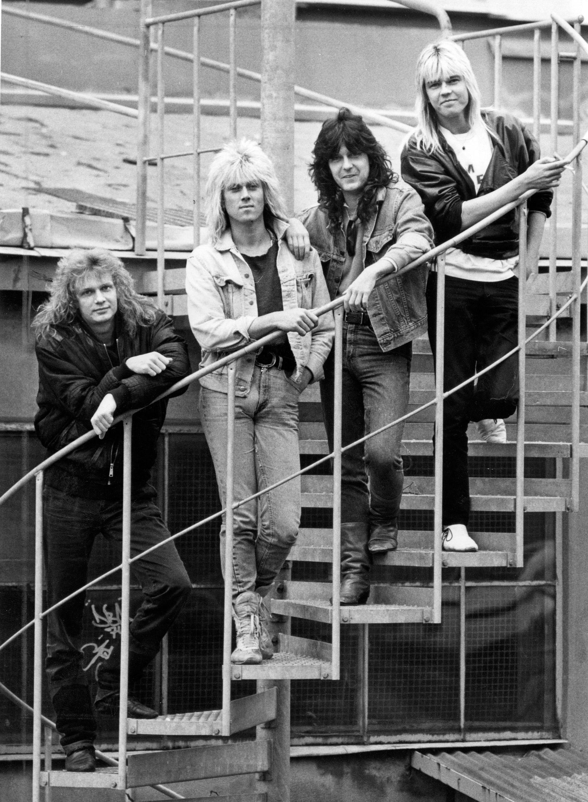 1986 Tommy Nilsson, längst till vänster, var sångare i svenska pudelrockbandet Easy Action.