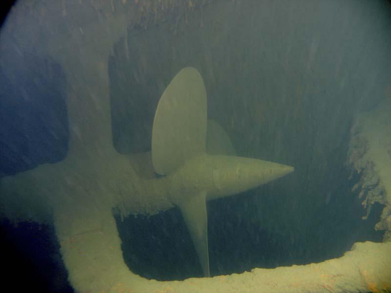 Del av vraket efter en rysk ubåt som sänktes 1942 i en strid med en finsk ubåt. Vraket hittades utanför Grisslehamn, mellan Åland och Sverige.
