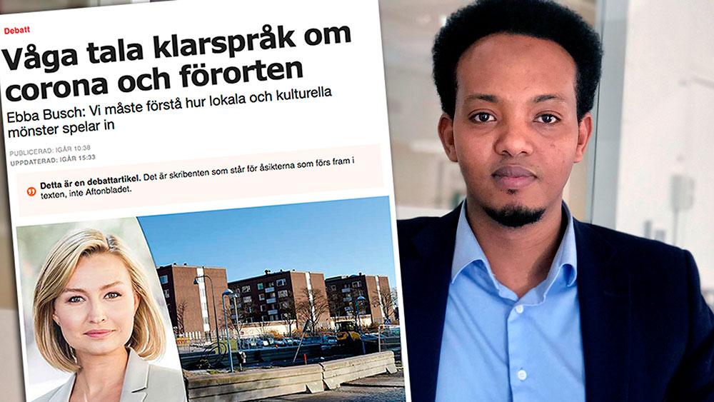 I ett land som Sverige där allmänbildade är fler än okunniga väljer du Ebba Busch att visa upp okunskap mitt under krisen. Coronaviruset diskriminerar inte – men det gör du när du klandrar en etnisk grupp, skriver Habane Hassan, Somaliska riksförbundet.
