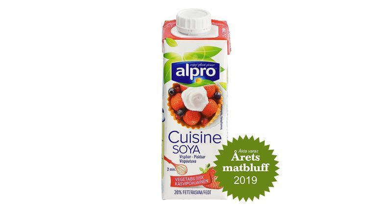 Alpro Cuisine soya vispbar blev Årets matbluff. 