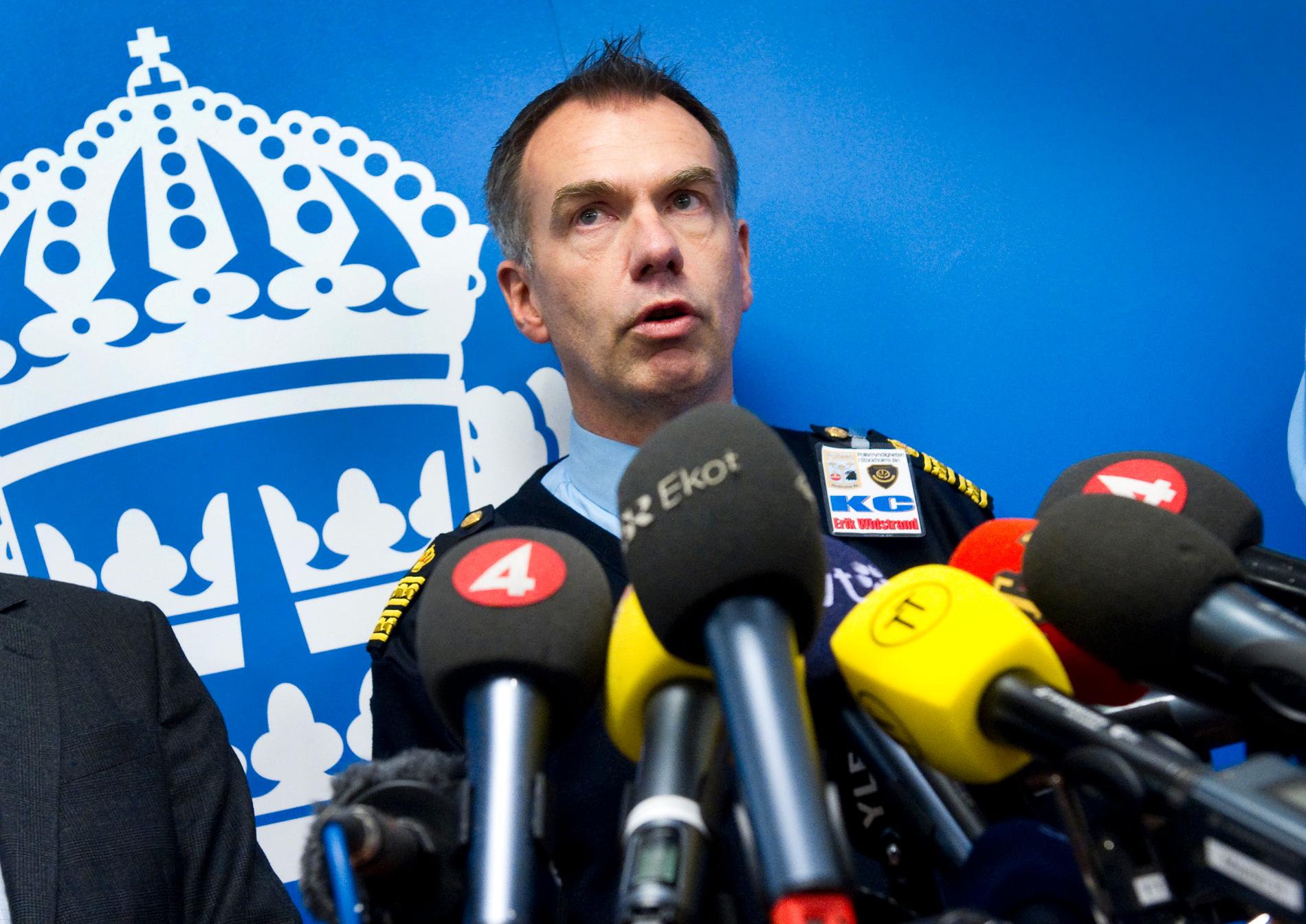 Erik Widstrand, chef för operativa enheten vid polisen i Stockholm, var kommenderingschef vid terrordådet på Drottninggatan.