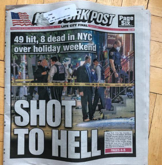 New York Posts framsida.