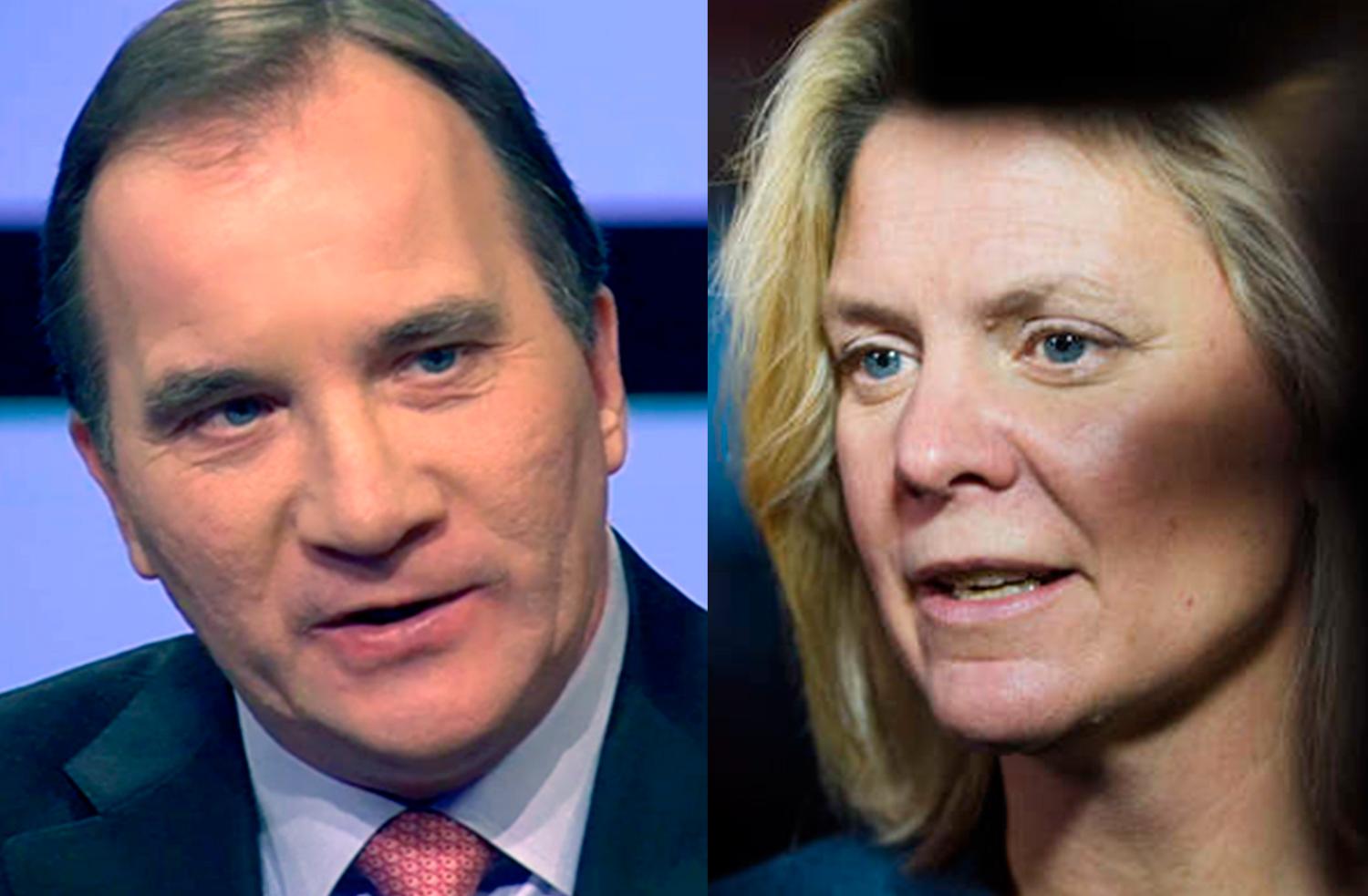 Statsminister Stefan Löfven och finansminister Magdalena Andersson.