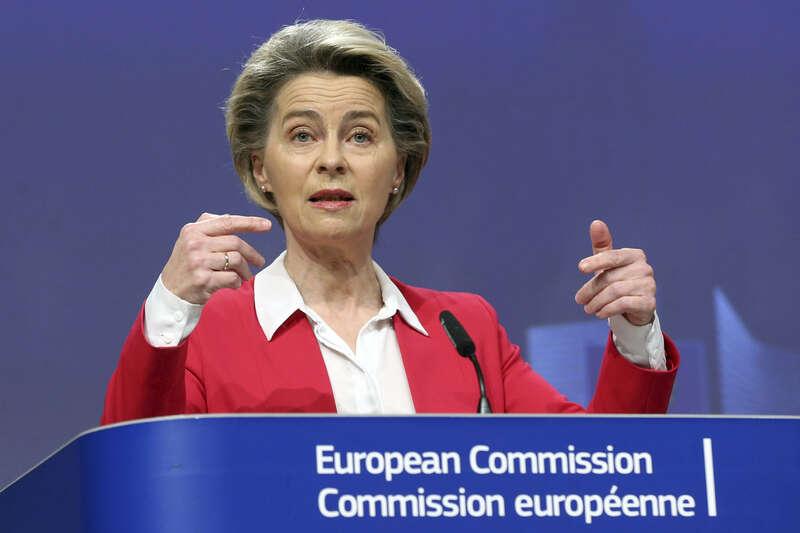 EU-kommissionens ordförande Ursula von der Leyen. 