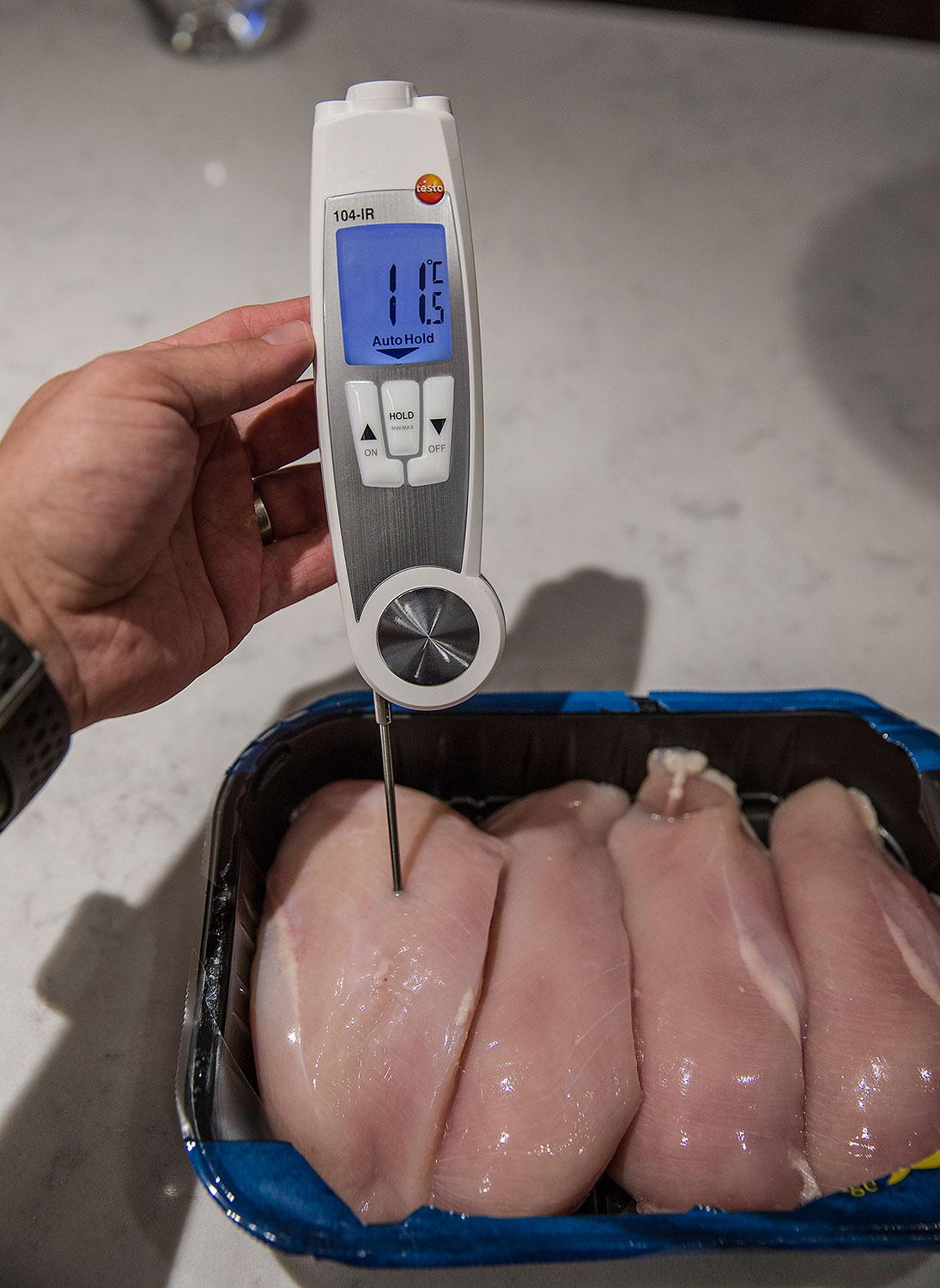Kyckling har en maxtemperatur på fyra grader, men vid en leverans var temperaturen 11,5 grader.
