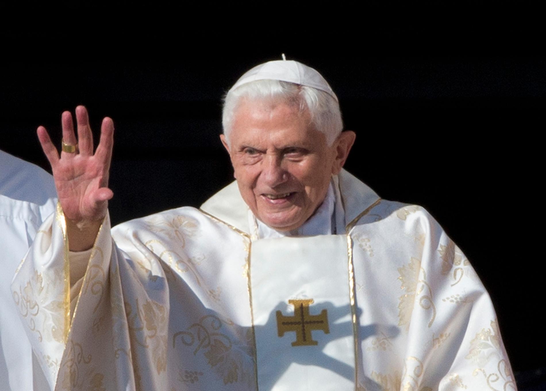 Ex-påven Benedictus 2014.