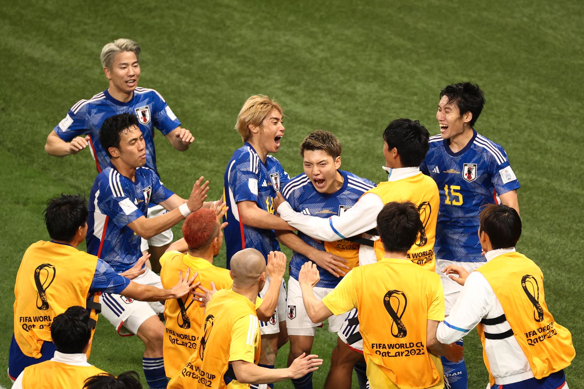 Japan vände och vann mot Tyskland i fotbolls-VM
