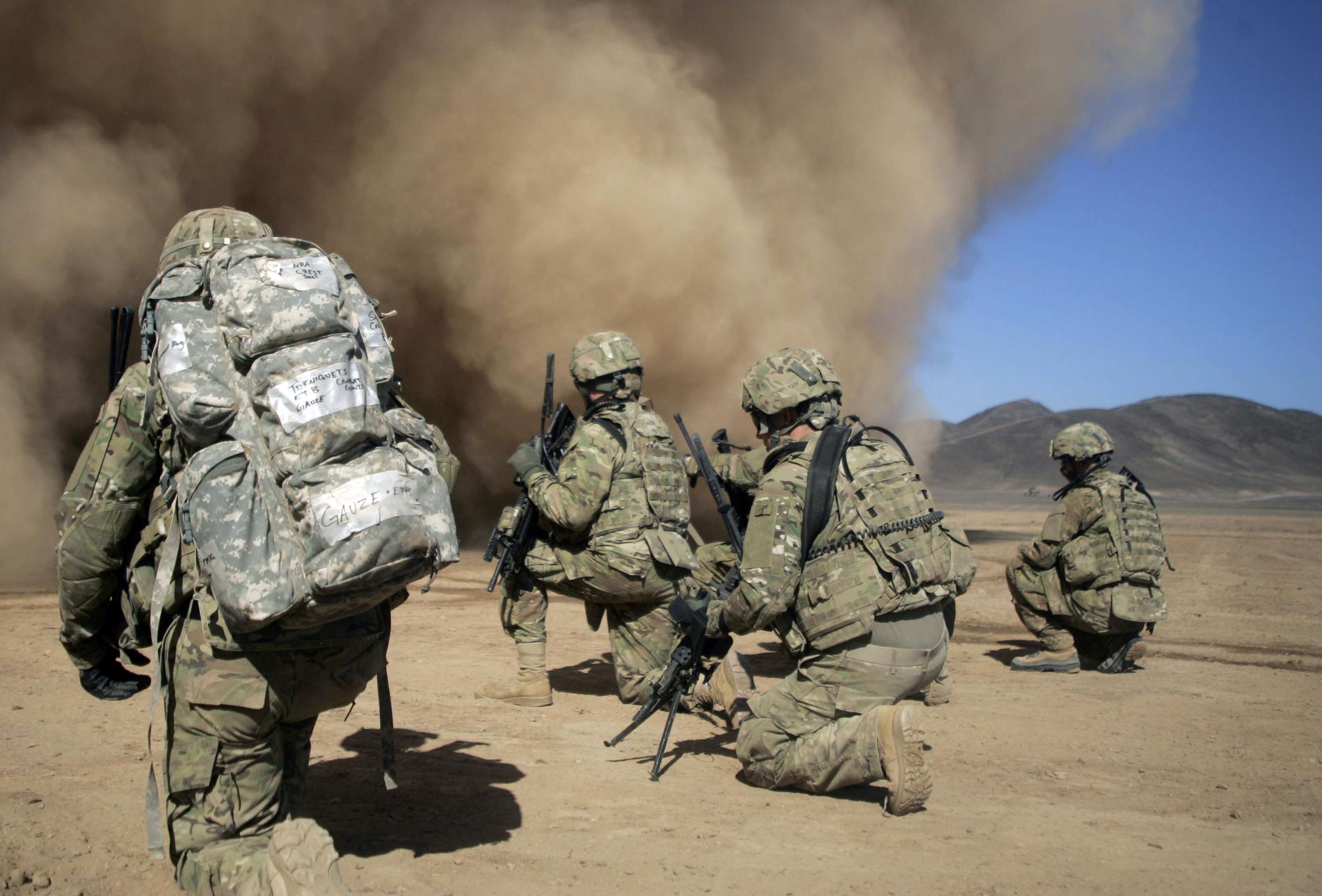 Amerikanska soldater i Afghanistan. Arkivbild.