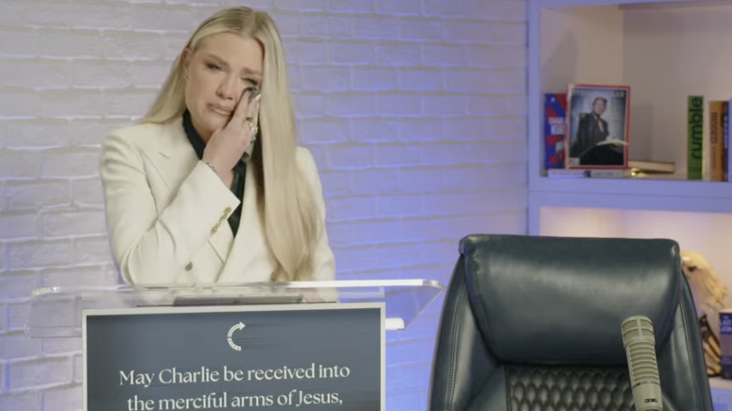 Erika Kirk höll tal om Charlie Kirk: Tackade Trump