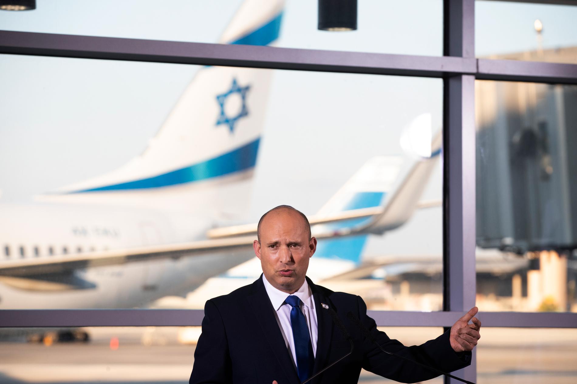 Israels nytillträdde premiärminister Naftali Bennett.