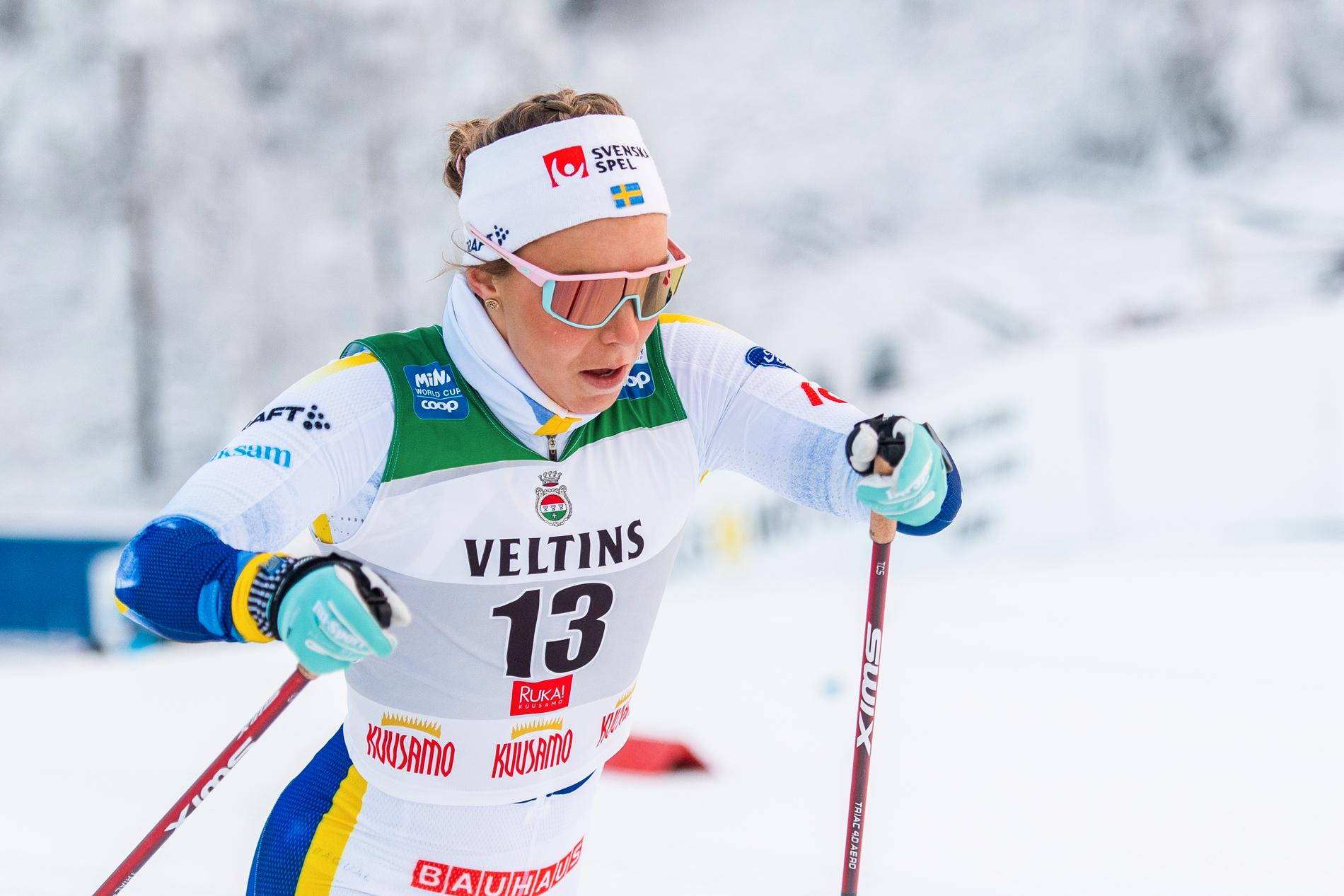 Johanna Hagström snabbaste svenska i sprintkvalet i Ruka