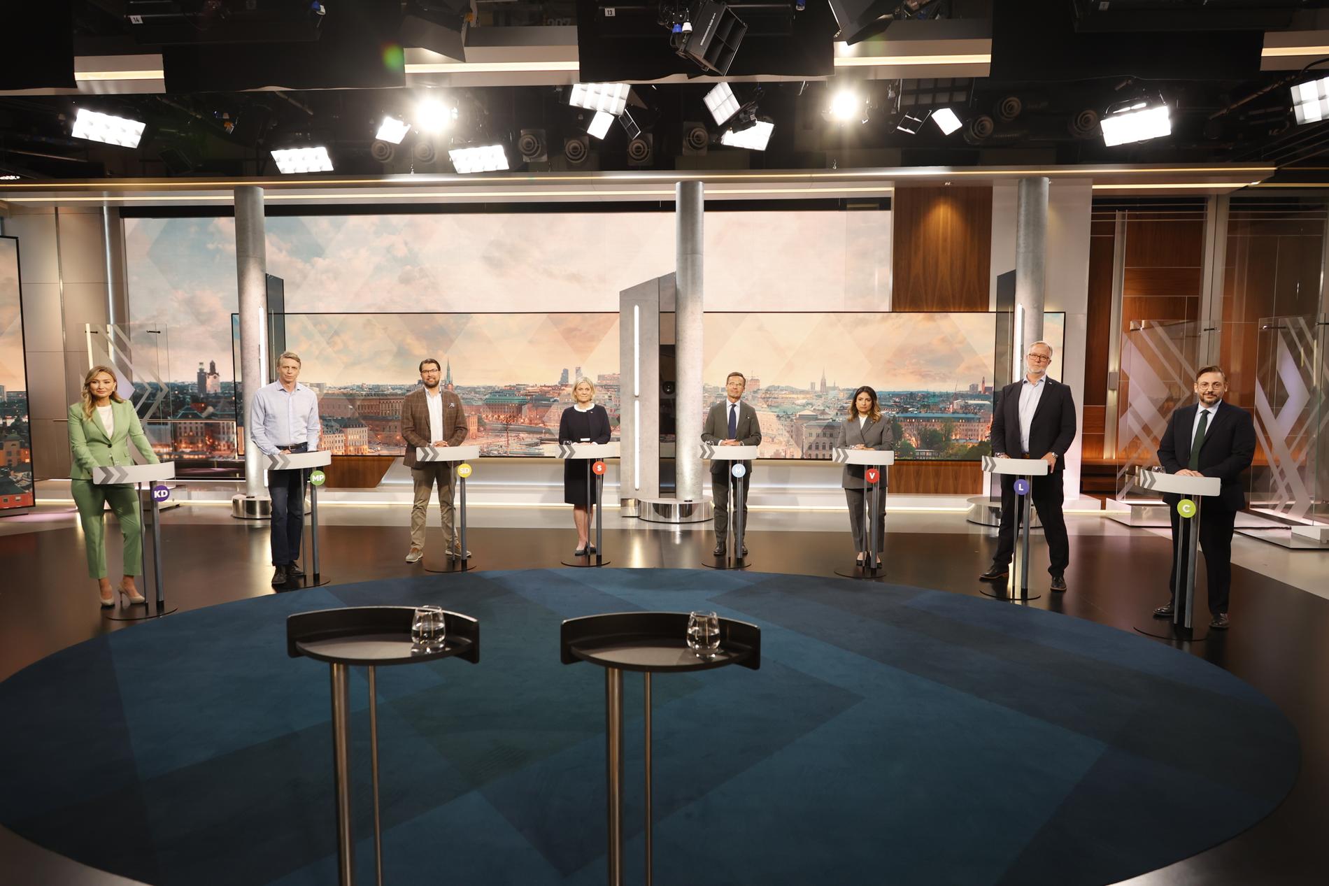 Partiledarna möttes i TV4:s debatt under tisdagskvällen.