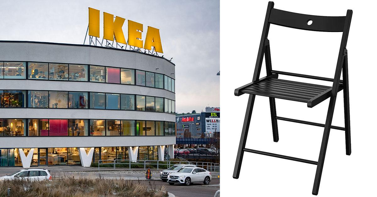 Ikeas fällstol ”Terje”.