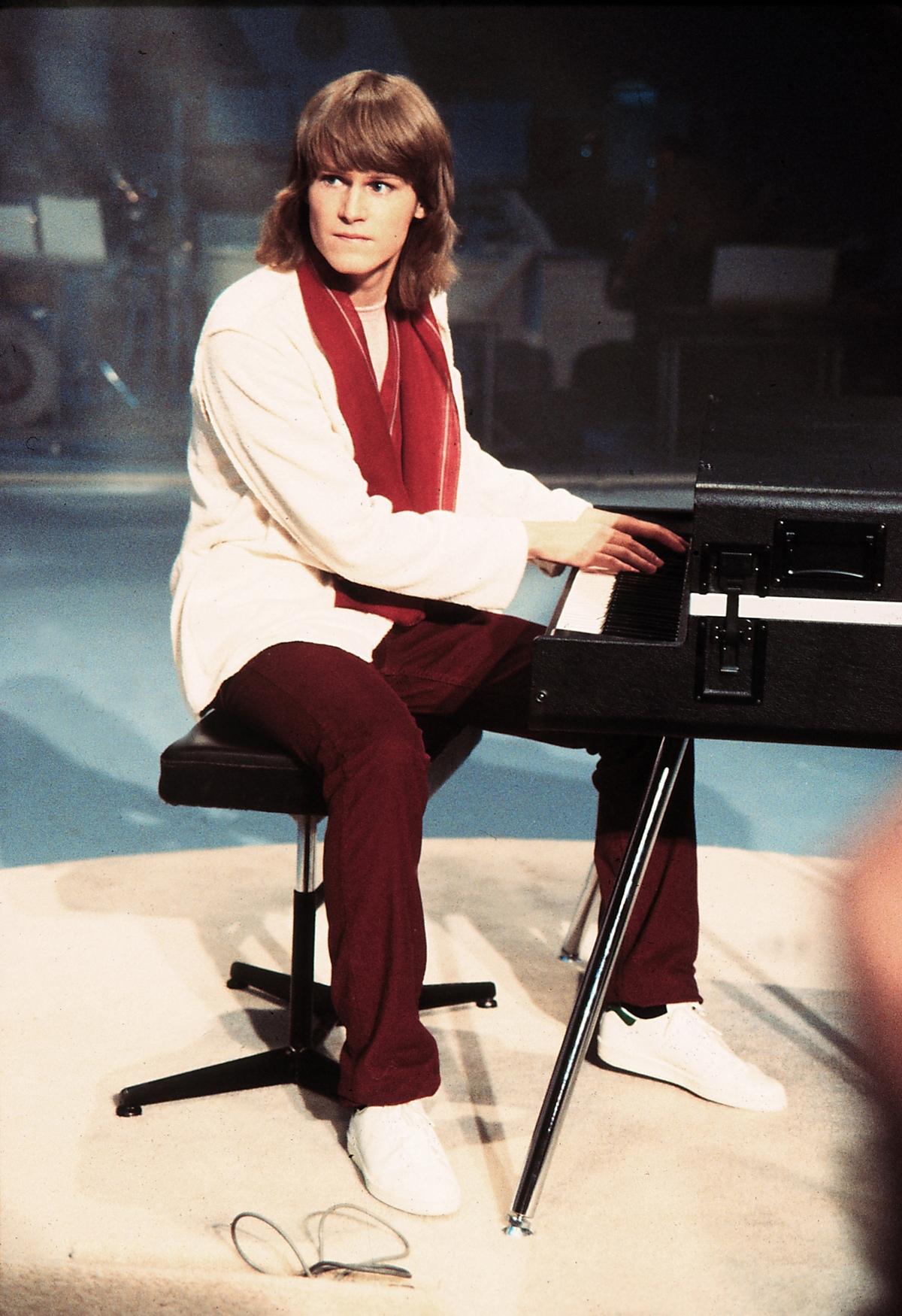 Ted Gärdestad vid Melodifestivalen 1979.