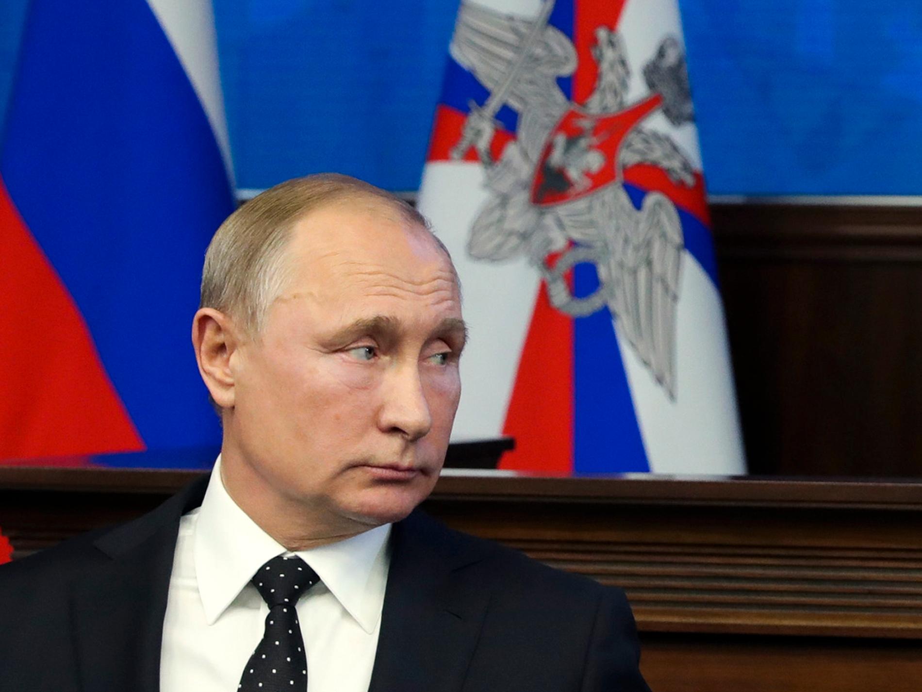 En gång varje år öppnar Rysslands president Vladimir Putin för frågor i flera timmar. Arkivbild.