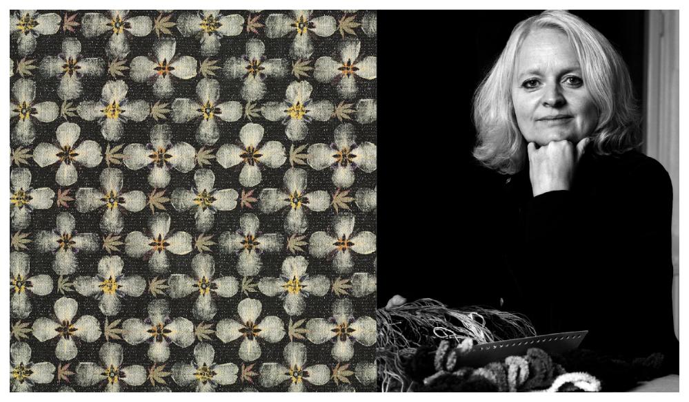Under hela 28 år skapade Gunilla Lagerhem Ullberg innovativa mattor för Kasthall, här mattan ”Herbarium”.
