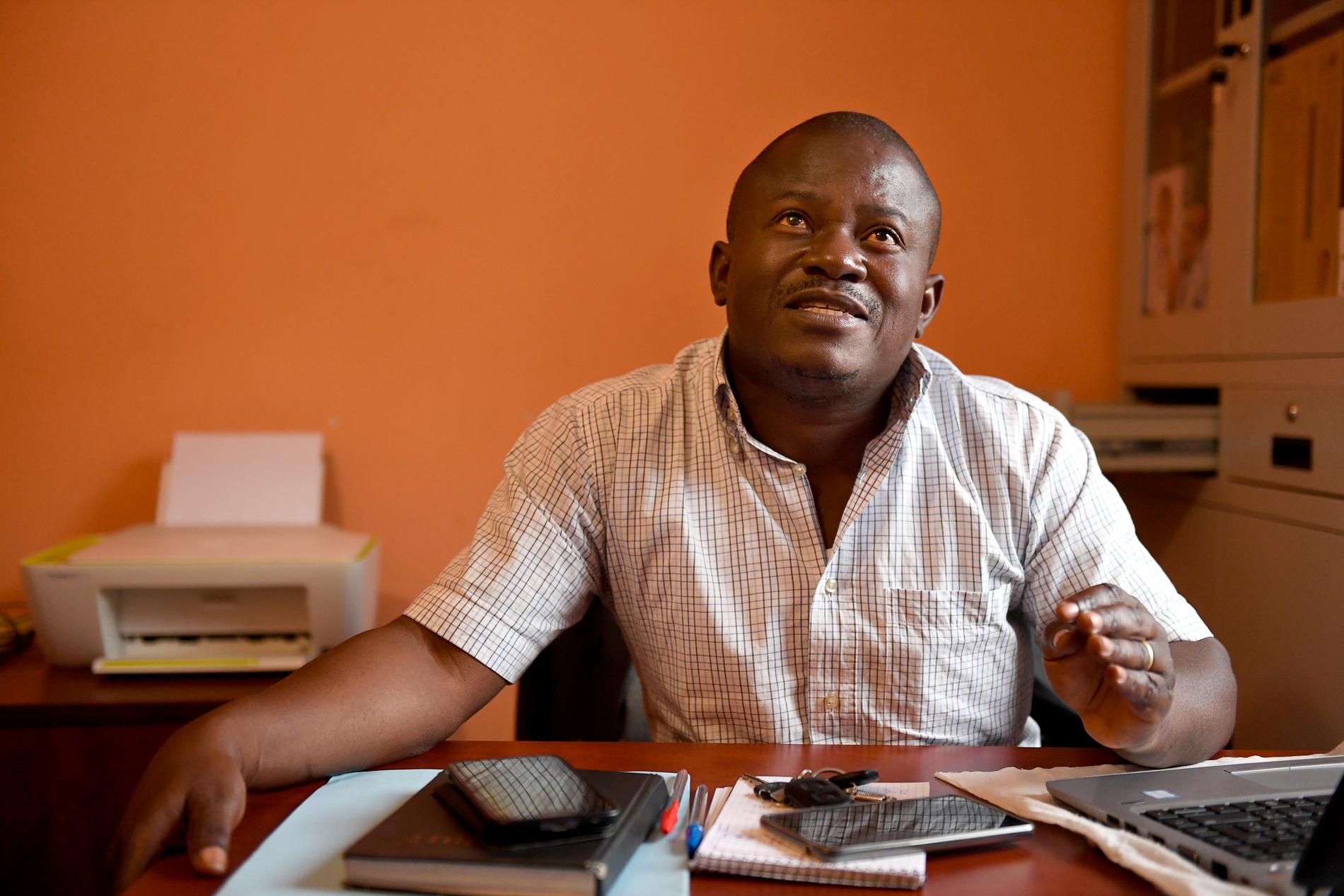 Richard Mukena, utredare på den kongolesiska organisationen Afterwatch.